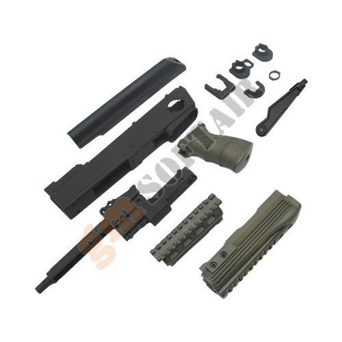 Kit Completo per AK47S OD (KA-SK-17-DXB-OD King Arms)