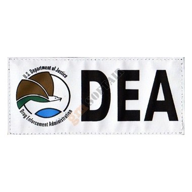 Patch DEA Black on White Background (ID-15(WHITE) Guarder)