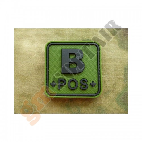 Patch Quadrata Verde B Negativo