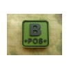 Patch Quadrata Verde B Negativo