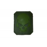 Patch PVC Skull Verde