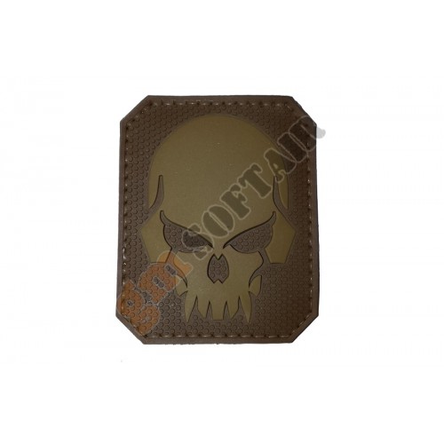 Patch PVC Skull TAN