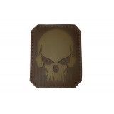 Patch PVC Skull TAN