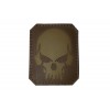 Patch PVC Skull TAN