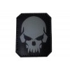 Patch PVC Skull Grigia