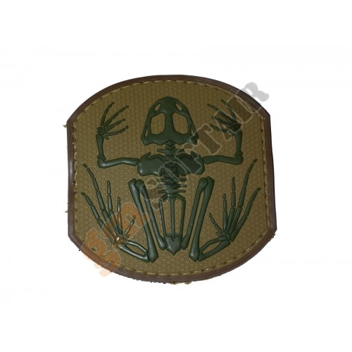 Patch PVC Frog Skeleton TAN