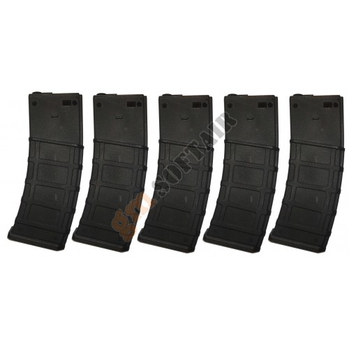 Box of 5 360bb AR15 Series Tactical Flash Magazines Black (GB-06-06-5 Lonex)