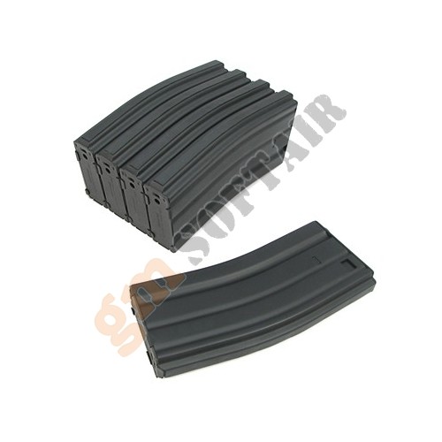 Set 5 Caricatori in Metallo da 68 BB M4/M16 Nero (KA-MAG-02-V King Arms)