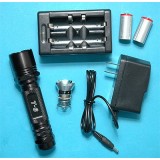 T6 Flashlight + Battery Charger KIt + Rechargable Batteries (GP242A G&P)