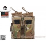 Tasca Porta Caricatore Doppio (5.56 e 9mm) Open Top Multicam