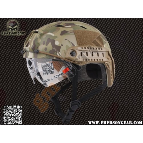 Elmetto FAST BJ Type Multicam con Occhiali