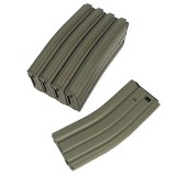 Set 5 Caricatori in Metallo da 450bb M4/M16 TAN (KA-MAG-20-V-HC-DE King Arms)