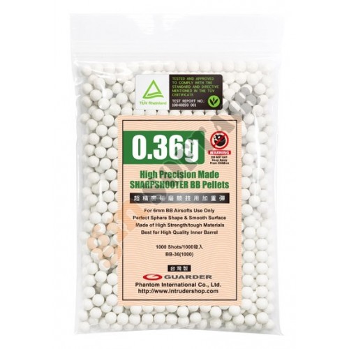 0.36g 360g BBs Bag (BB-36 Guarder)