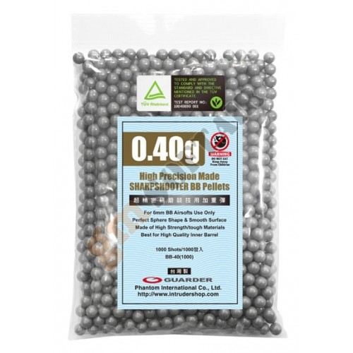 Busta da 400g di Pallini da 0.40g (BB-40 Guarder)