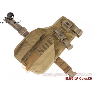 Drop Leg Thigh MP7 Holster TAN (EM6212 EMERSON)