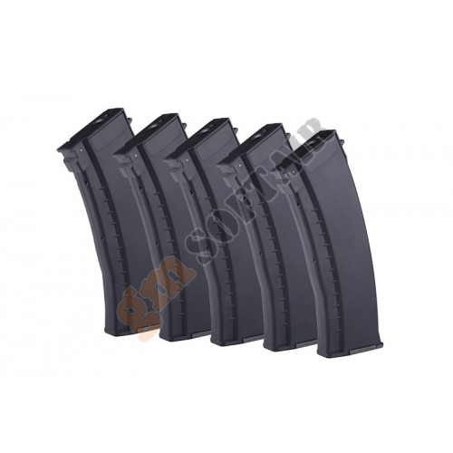 Set da 5 Caricatori in ABS da 120bb per AK74 Plum Black