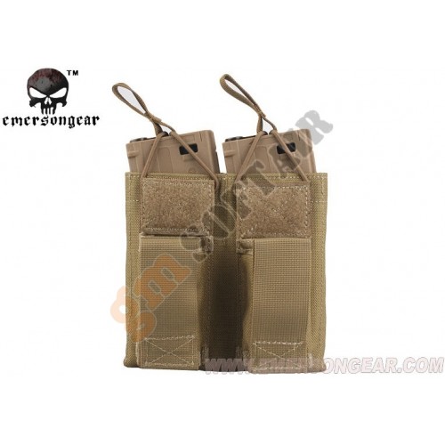 Tasca Porta Caricatore Doppio (5.56 e 9mm) Open Top TAN