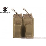 Tasca Porta Caricatore Doppio (5.56 e 9mm) Open Top TAN