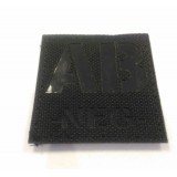 Patch IR AB Negativo in Cordura BK