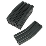 Set of 5 450bb AR15 Series Metal Magazines Black (KA-MAG-20-V-HC-BK King Arms)