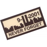 Patch Never Forget 911 TAN PVC (KA-AC-2181-TA King Arms)