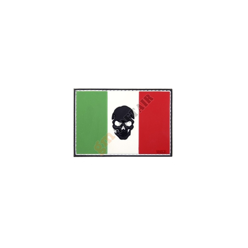 Patch PVC Bandiera Italia con Teschio (101 INC) - Gm SoftAir Srl