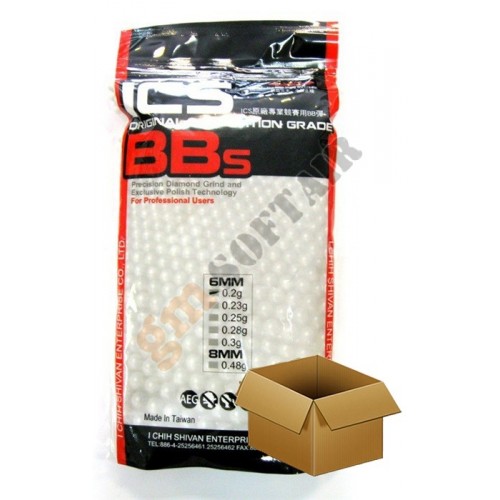 Box of 24 0.20g 1kg BB Bags WHITE (MC-22B ICS)