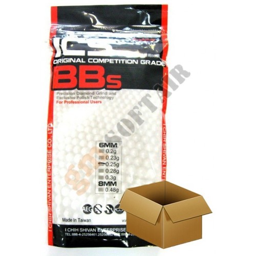 Box of 24 0.25g 1kg WH BBs Bags (MC-23C-24 ICS)