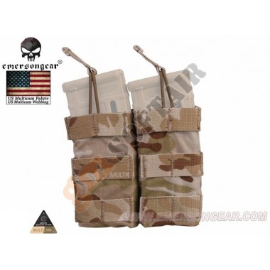 Open Top Double Magazine Pouch Multicam Arid (EM6354MCAD EMERSON)