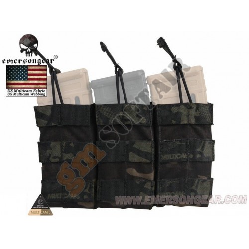 Tasca Porta Caricatore Triplo Open Top Coyote Brown