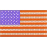 USA Left Flag Full Color Laminated Large (KA-AC-2150-COL King Arms)