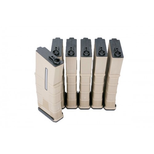 Set da 6 Caricatori Monofilari T-Tactical per M4 da 120bb TAN (MA-414 ICS)