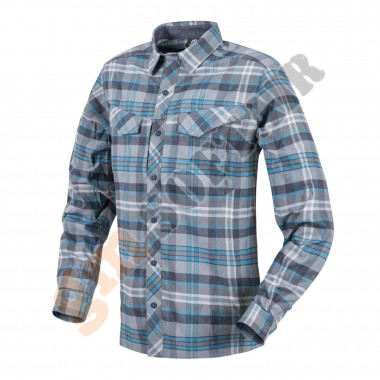 Defender Mk2 Pilgrim Shirt Blue Plaid Size L (KO-DPG-SR Helikon-Tex)