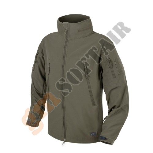 Gunfighter Jacket Shark Skin Windblocker Mud Brown tg. M (KU-GUN-FM Helikon-Tex)