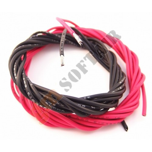 Cavi MPPE 16AWG - 100 cm - Rosso e Nero - JeffTron