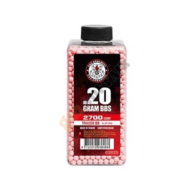 2700bb 0.20 Tracer Red BBs Bottle (G-07-266 G&G)