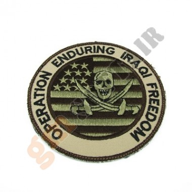 Patch Operation Enduring Iraqi Freedom TAN Embroided (KA-AC-6060-TAN King Arms)