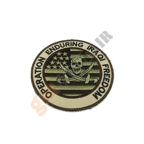 Patch Operation Enduring Iraqi Freedom TAN Embroided (KA-AC-6060-TAN King Arms)