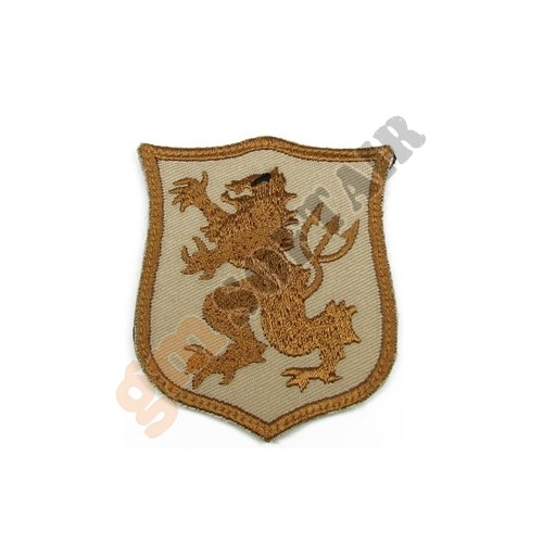 Patch Seal Gold Team Lion S TAN Embroided (KA-AC-6063-TAN King Arms)