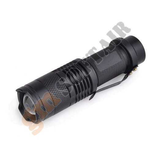 Torcia Mini Telescopic Zoom Nera (EX421 ELEMENT)