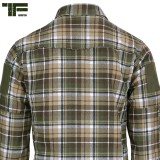 TF-2215 Flanel Contractor Shirt Brown/Green (101 Inc.)