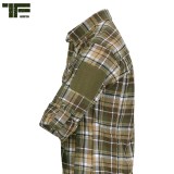 TF-2215 Flanel Contractor Shirt Brown/Green (101 Inc.)