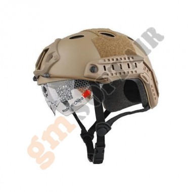 FAST PJ Type Helmet DE with Goggles (EM8819 EMERSON)