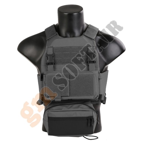 Combat Tactical Vest con Chest Rig Wolf Gray (EM7407WG EMERSON)