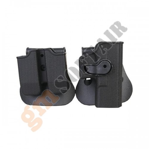 Set Fondina e Porta Caricatori per Glock Nero (BD6100B EMERSON)