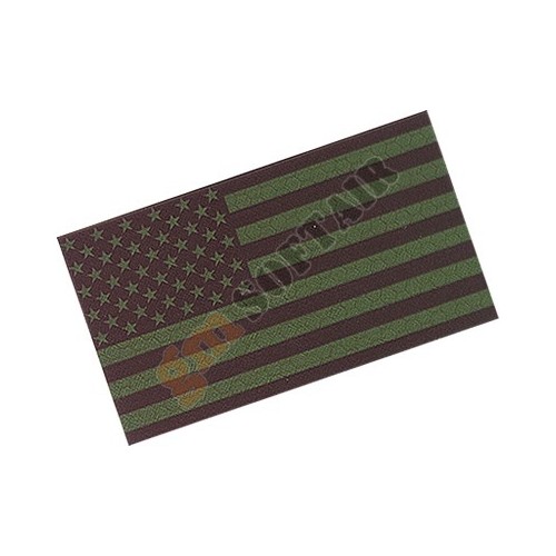 USA Flag Left Dark Green Laminated Large (KA-AC-2150-DGL King Arms)