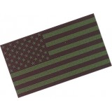 USA Flag Left Dark Green Laminated Large (KA-AC-2150-DGL King Arms)