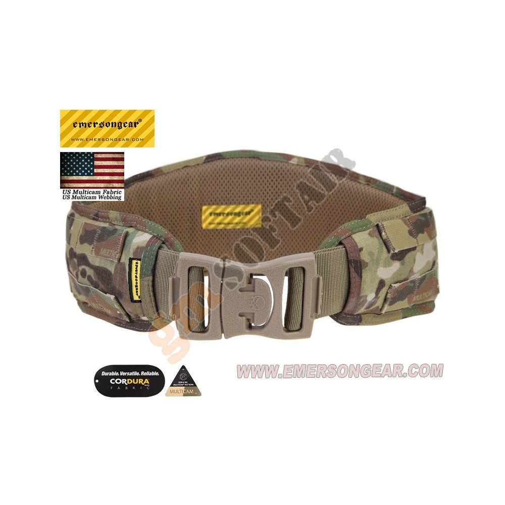 Molle padded patrol belt coyote brown emerson (em5584cb): Belts