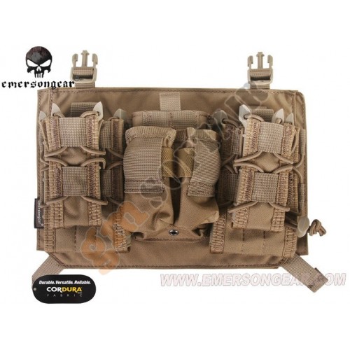 Pannello Velcro Triplo per Vest 419/420 Coyote Brown (EM9335CB EMERSON)