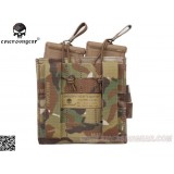 Tasca Porta Caricatore Doppio (5.56 e 9mm) Open Top Multicam